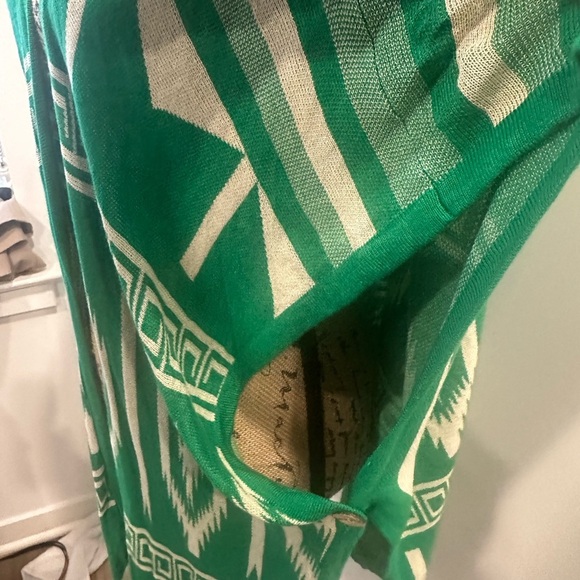 Umgee USA Vest Open Sleeveless Kelly Green Duster M/L - Picture 6 of 9